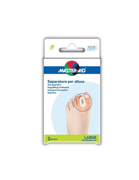 Separatore Dita In Gel Master-aid Footcare Per Alluce Large2 Pezzi D2