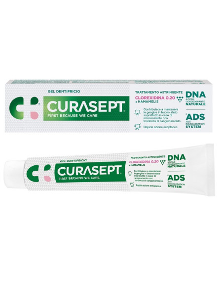 Curasept Gel Dentifricio Ads Dna Trattamento Astringente 75ml