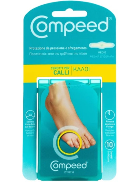 Compeed Cerotti Per Calli Medio 10 Pezzi