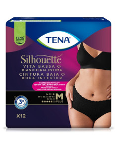 Pannolone A Mutandina Assorbente Tena Silhouette Noir M Vitabassa 12 Pezzi