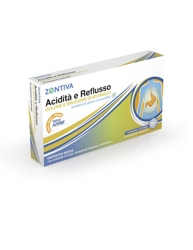 Zentiva Acidita' Reflusso 20 Compresse Masticabili