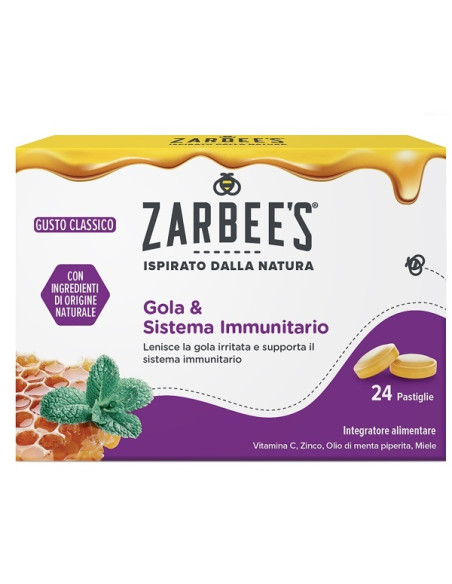 Zarbee's Gola & Sistema Immunitario 24 Pastiglie