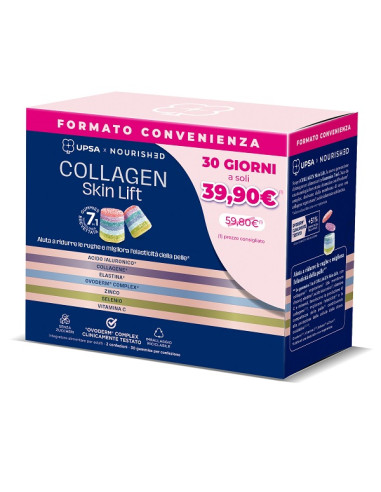Upsa X Nourished Collagen Skin Lift 30 Gummies Bipacco