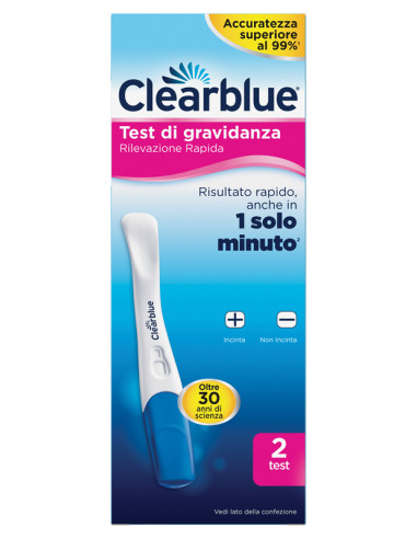 Test Di Gravidanza Clearblue Rilevazione Rapida 2 Pezzi