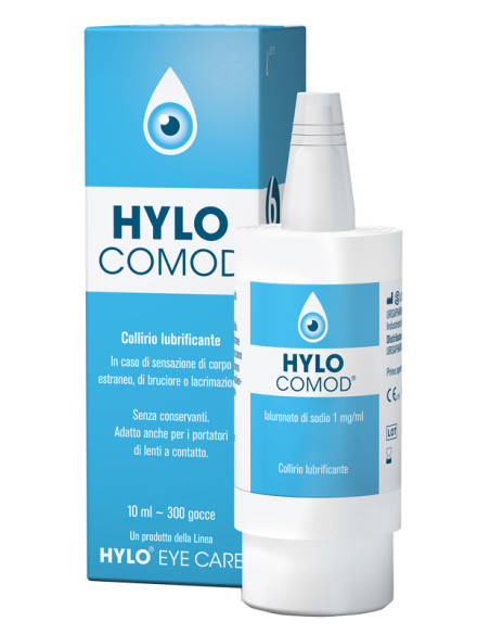Hylo-comod Gocce Oculari Ialuronato Di Sodio 0,1% Flaconcino 10 Ml
