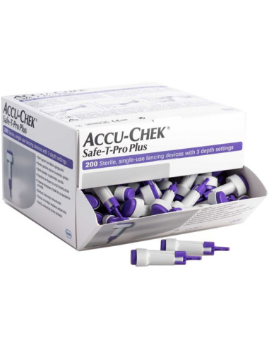 Lancette Pungidito Accu-chek Safe T Pro Plus Pd 200 Pezzi
