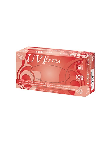 Guanto In Cloruro Di Polivinile Superficie Liscia Finementetalcato 100 Pezzi