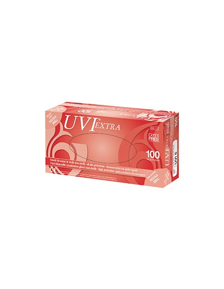 Guanto In Cloruro Di Polivinile Superficie Liscia Finementetalcato 100 Pezzi