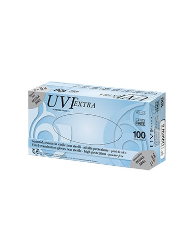 Guanto In Cloruro Di Polivinile Superficie Liscia Privo Di Talco 100 Pezzi Articolo Uvipw 6