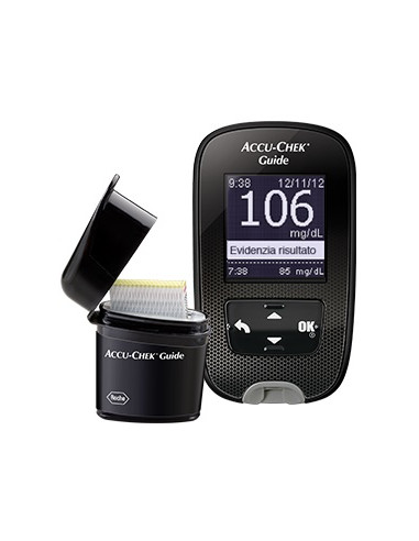 Kit Glucometro Accu-chek Guide Mg/dl + Pungidito Fastclix