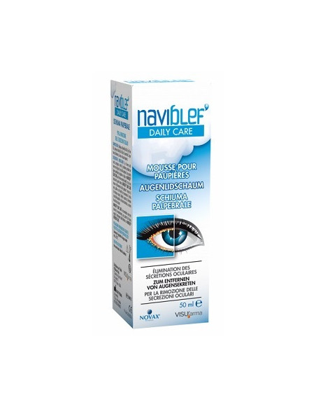 Naviblef Daily Care Schiuma Per Rimozione Secrezioni Ocularida Palpebre E Ciglia 50 Ml