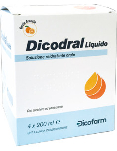 Dicodral Liquido Soluzione Reidratante Orale 4 X 200 Ml
