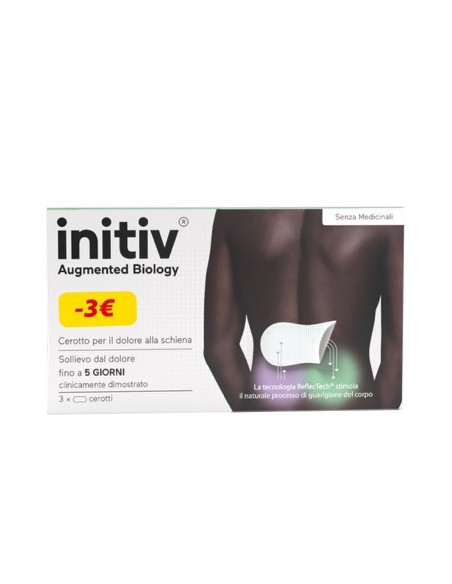 Cerotto Dolore Schiena Initiv 3 Pezzi Promo