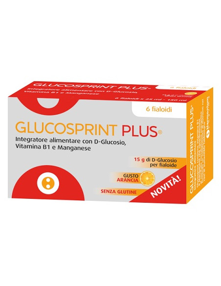 Glucosprint Plus Arancia 6 Fialoidi Da 25 Ml