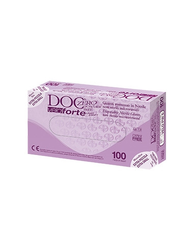 Guanto Da Esplorazione Monouso In Nitrile Blu Non Sterile Senza Polvere Doc Zero Velo Forte Superficie Microruvida Lunghezza 240