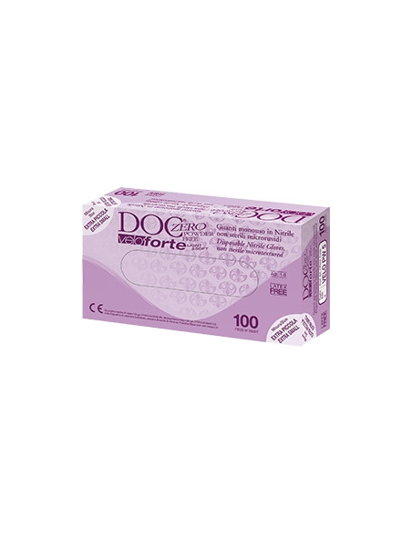 Guanto Da Esplorazione Monouso In Nitrile Blu Non Sterile Senza Polvere Doc Zero Velo Forte Superficie Microruvida Lunghezza 240