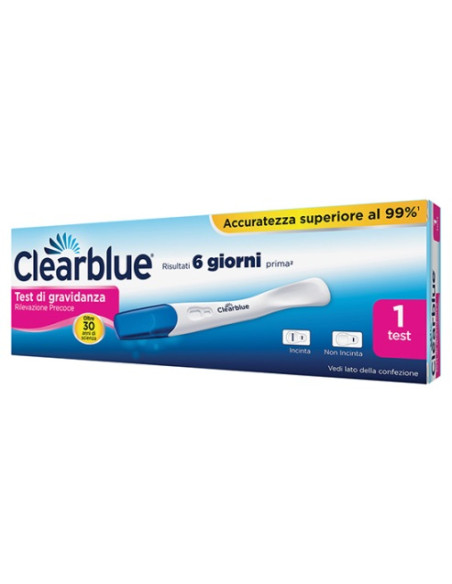 Test Di Gravidanza Clearblue Rilevazione Precoce 1 Pezzo