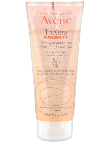 Avene Trixera Nutriente Detergente Fluido 100 Ml