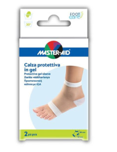 Calza Con Protezione Master-aid Footcare Idratante In Gel/tessuto Per Talloni 2 Pezzi F1