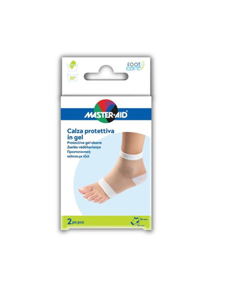 Calza Con Protezione Master-aid Footcare Idratante In Gel/tessuto Per Talloni 2 Pezzi F1