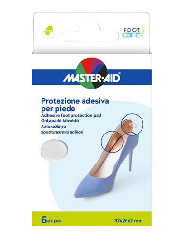 Protezione Adesiva Master-aid Footcare Trasparente Mix 6 Pezzi A5