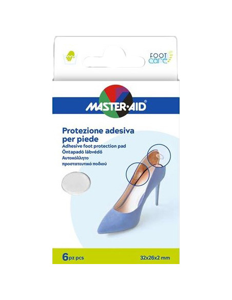 Protezione Adesiva Master-aid Footcare Trasparente Mix 6 Pezzi A5