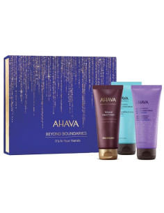 Ahava It's In Your Hands 1 Mineral Hand Cream Vivid Burgundy100 Ml + Mineral Hand Cream Sea Kissed 100 Ml + 1 Mineral Hand Cream
