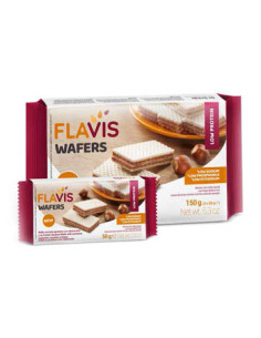 Flavis Wafers Nocciola Aproteico 3 Porzioni Da 50 G