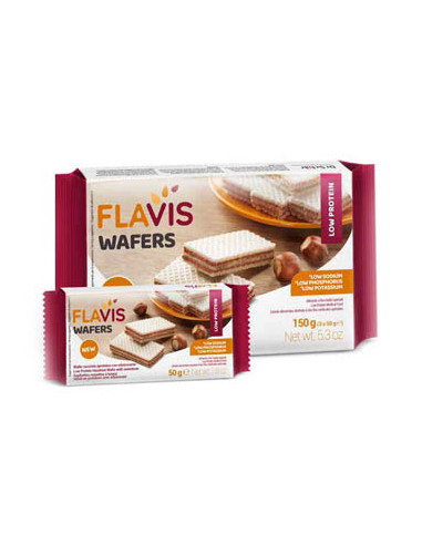 Flavis Wafers Nocciola Aproteico 3 Porzioni Da 50 G