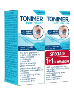 Gocce Oculari Tonimer Lubri Vision 10 Ml 2 Pezzi Promo