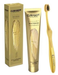 Curasept Gold Luxury Whitening Dentifricio 75 Ml + Spazzolino