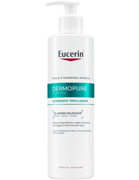 Eucerin Dermopure Clinical Detergente Tripla Azione 400 Ml