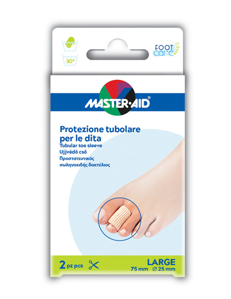 Protezione Tubolare In Gel Master-aid Footcare Elasticizzatolarge 7,5 Cm 20 Mm 2 Pezzi C5