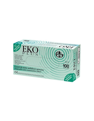 Guanto In Lattice Superficie Liscia Talcato 100 Pezzi Articolo Eko 7