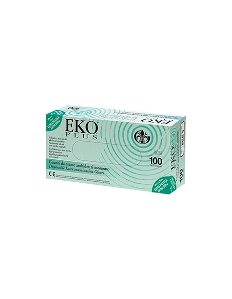 Guanto In Lattice Superficie Liscia Talcato 100 Pezzi Articolo Eko 7