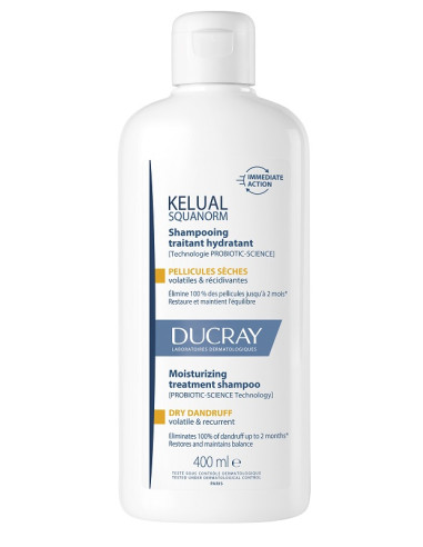 Kelual Squanorm Shampoo Trattante Idratante Forfora Secca 400 Ml