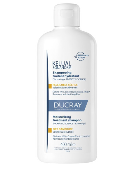 Kelual Squanorm Shampoo Trattante Idratante Forfora Secca 400 Ml