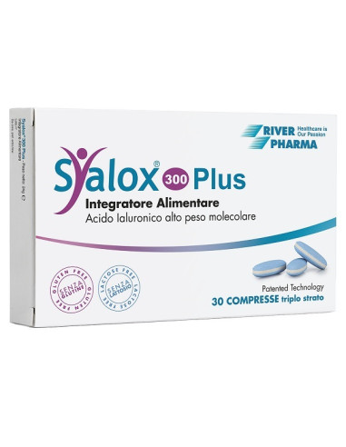 Syalox 300 Plus 30 Compresse Triplo Strato Senza Glutine Senza Lattosio