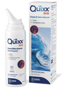 Soluzione Spray Per Irrigazioni Nasali Quixx Forte Acqua Marina Ipertonica 100 Ml