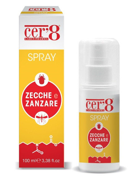 Cer'8 Spray Zecche E Zanzare 100 Ml