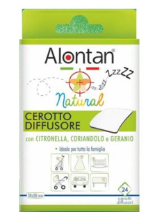 Alontan Natural Cerotto Antizanzara Adesivo 21 Pezzi
