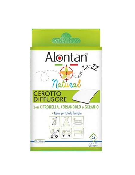 Alontan Natural Cerotto Antizanzara Adesivo 21 Pezzi