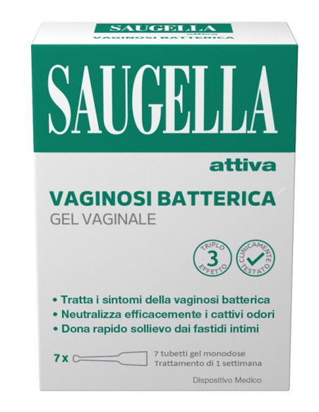 Saugella Attiva Vaginosi Batterica Gel Vaginale 7 Tubetti Monodose