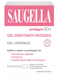 Saugella Poligyn 50+ Gel Idratante Intenso 7 Tubetti Monodose Da 4 Ml