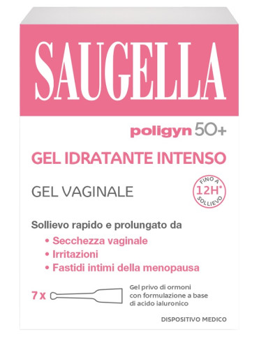 Saugella Poligyn 50+ Gel Idratante Intenso 7 Tubetti Monodose Da 4 Ml