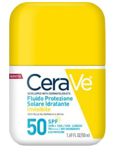 Cerave Fluido Protezione Solare Idratante Invisibile Spf50 50 Ml