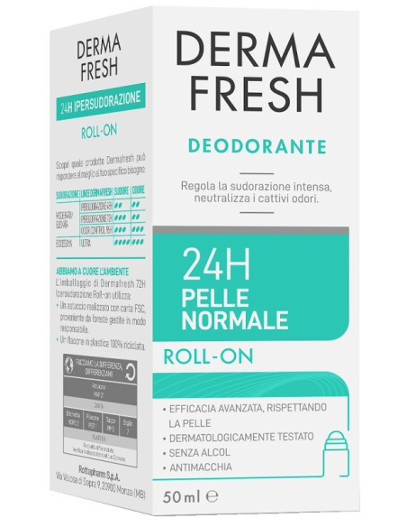 Dermafresh 24h Pelle Normale Roll On 50 Ml