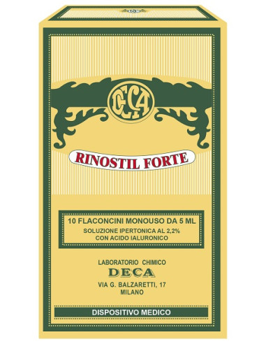 Rinostil Forte Soluzione Ipertonica 10 Flaconcini Monouso Da5 Ml