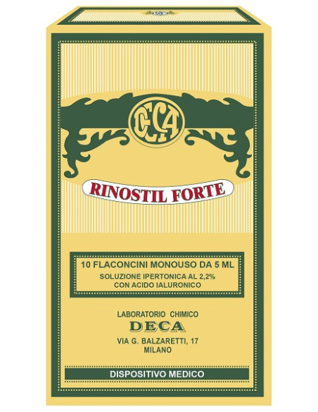 Rinostil Forte Soluzione Ipertonica 10 Flaconcini Monouso Da5 Ml