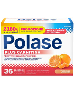 Polase Plus Carnitina Promo 36 Bustine Granulato Effervescente Da 6,8 G